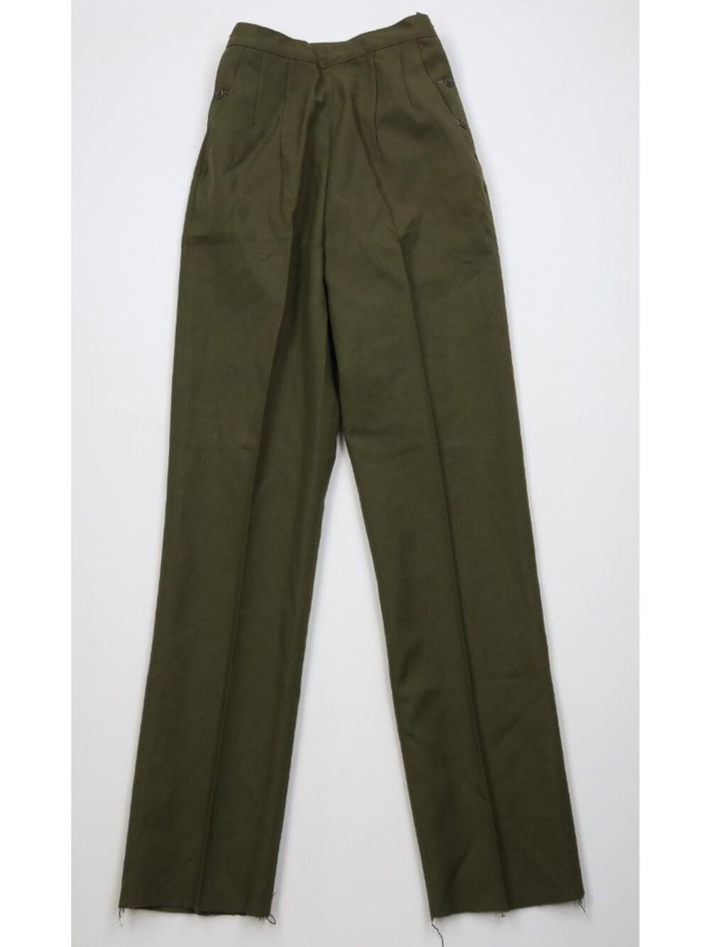 Vtg 70s Vietnam War Womens 10 Army Wool OG108 Utility Field Trousers Pants USGI
